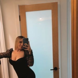 Black cocktail dress